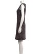 St. John Tweed Pattern Mini Dress