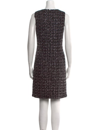 St. John Tweed Pattern Mini Dress