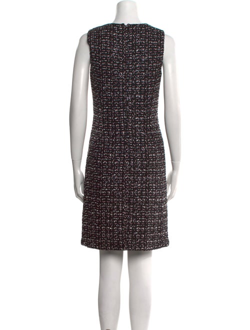 St. John Tweed Pattern Mini Dress