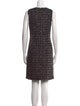 St. John Tweed Pattern Mini Dress