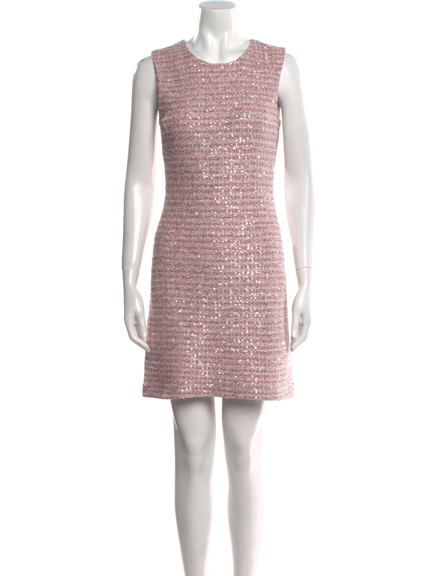 St. John Crew Neck Mini Dress