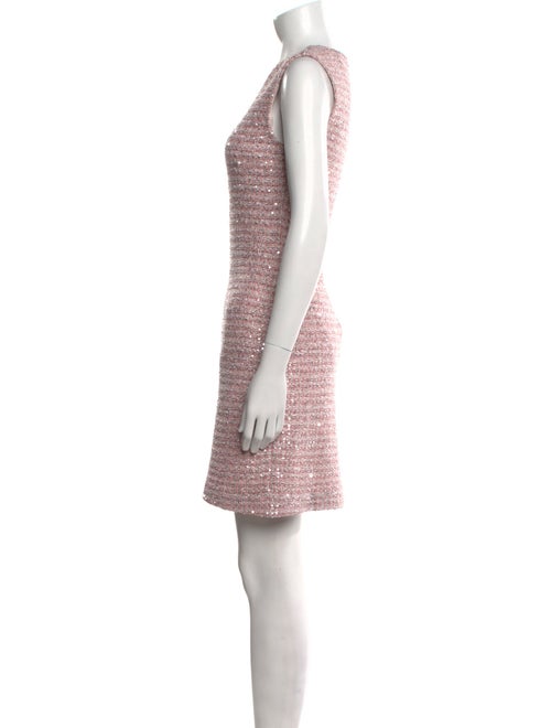 St. John Crew Neck Mini Dress