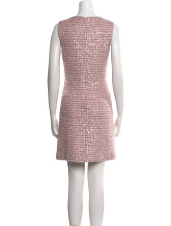 St. John Crew Neck Mini Dress