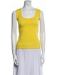 St. John Scoop Neck Sleeveless Top
