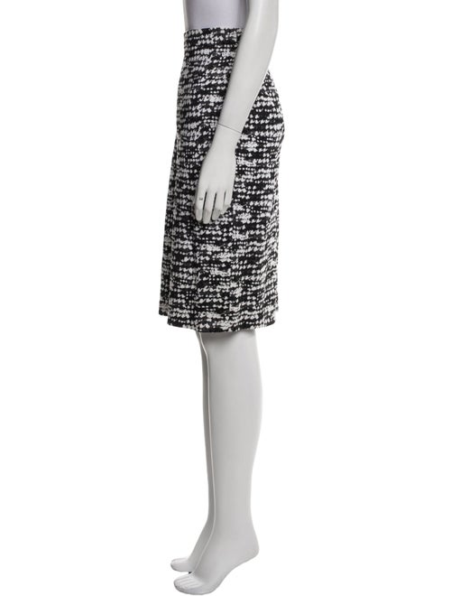 St. John Tweed Pattern Knee-Length Skirt