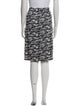 St. John Tweed Pattern Knee-Length Skirt