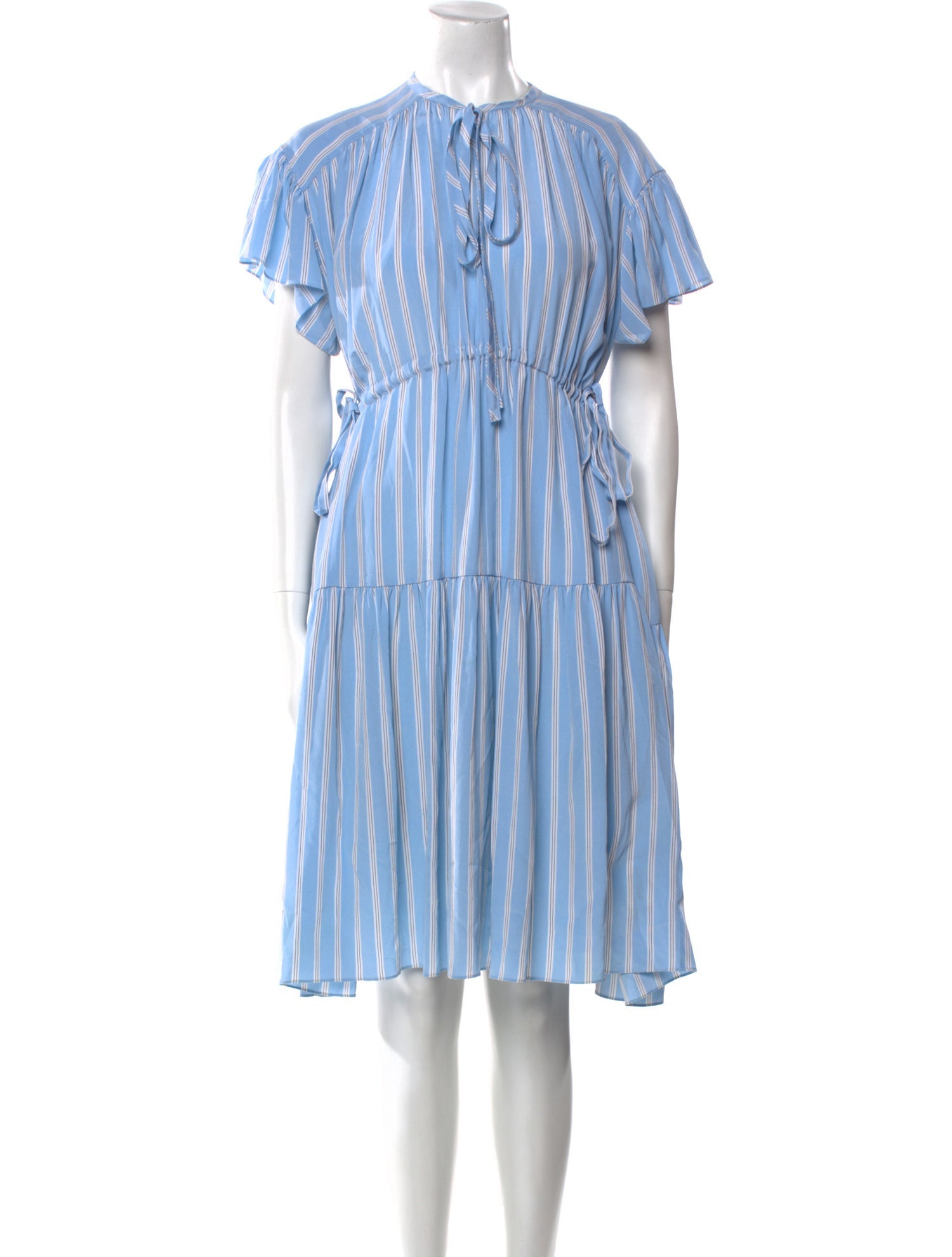 St. John Silk Midi Length Dress