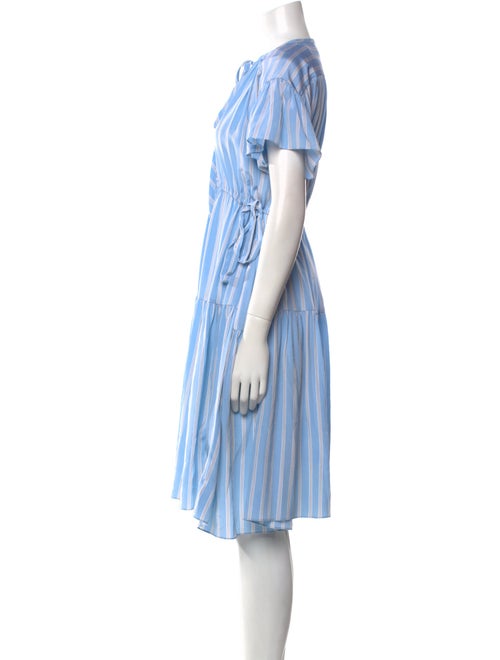 St. John Silk Midi Length Dress