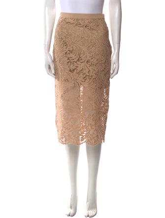 St. John Lace Pattern Knee-Length Skirt