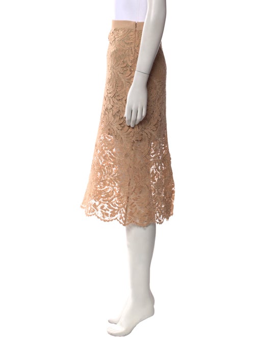 St. John Lace Pattern Knee-Length Skirt