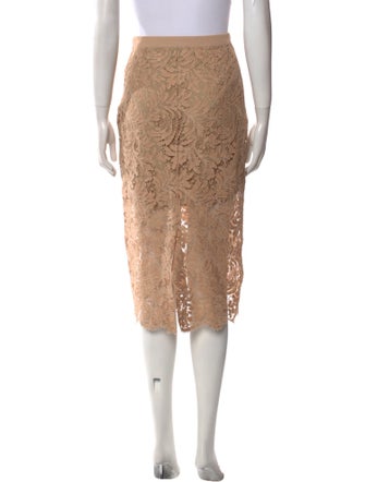 St. John Lace Pattern Knee-Length Skirt