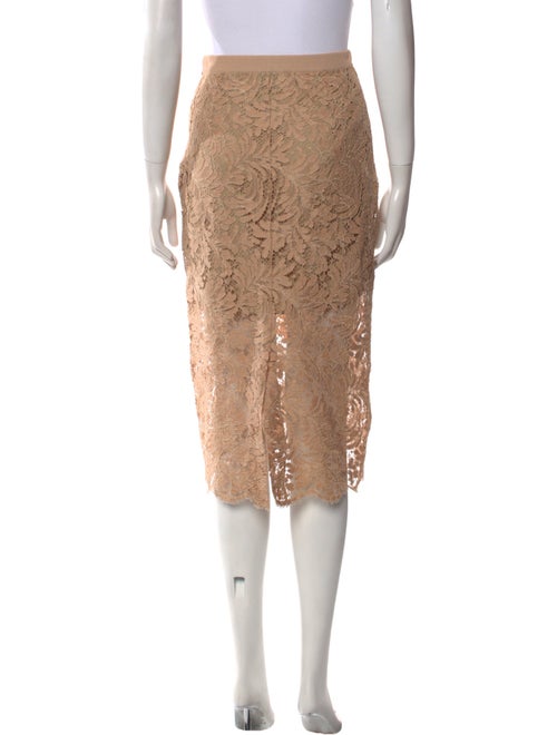 St. John Lace Pattern Knee-Length Skirt