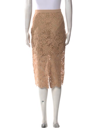 St. John Lace Pattern Knee-Length Skirt