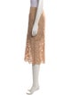 St. John Lace Pattern Midi Length Skirt