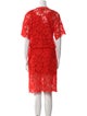 St. John Lace Pattern Midi Length Dress