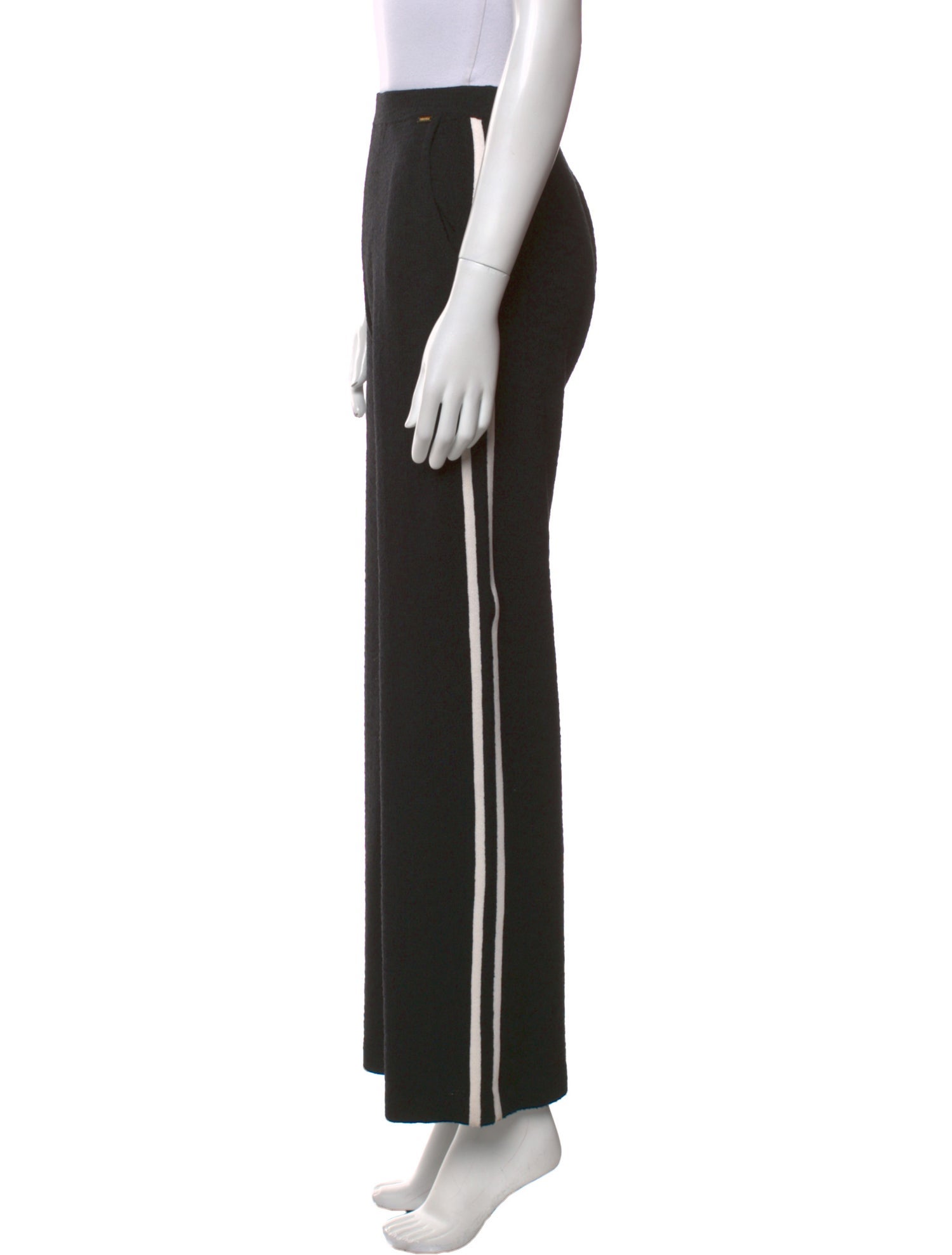 St. John Striped Wide Leg Pants