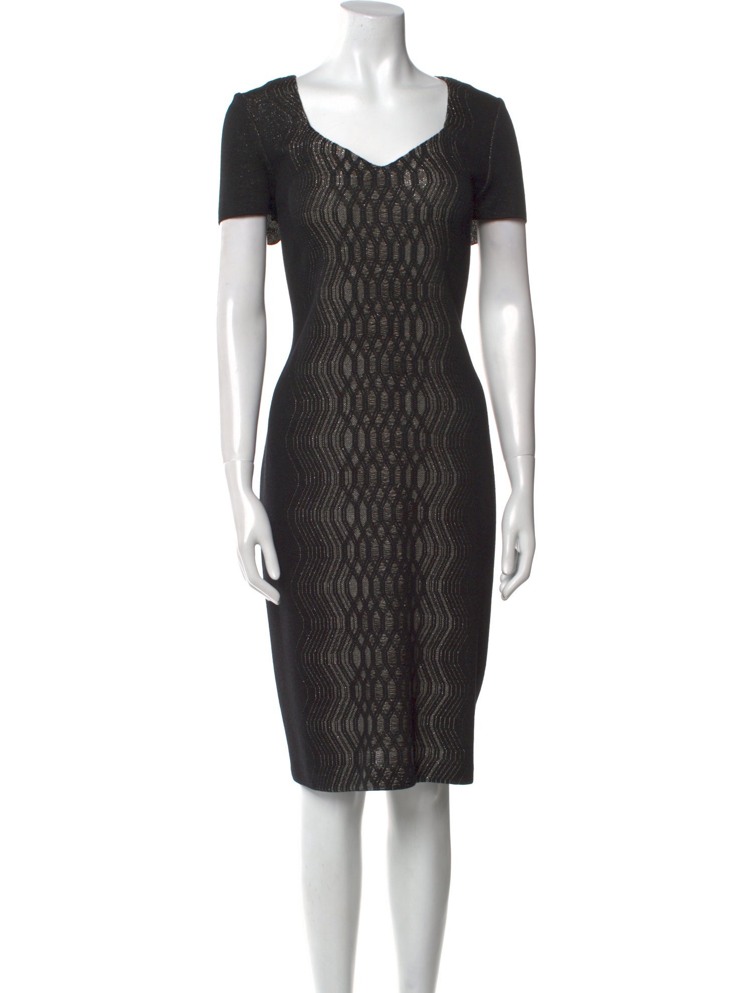 St. John Printed Midi Length Dress w/ Tags