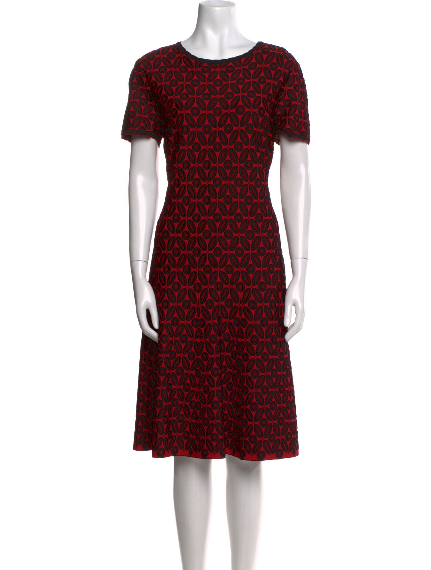 St. John Printed Midi Length Dress w/ Tags
