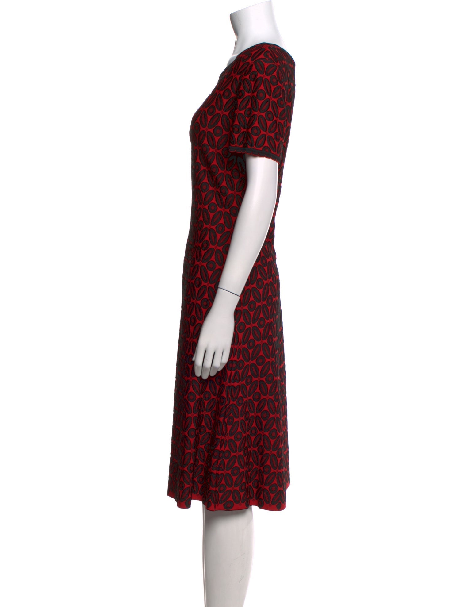 St. John Printed Midi Length Dress w/ Tags