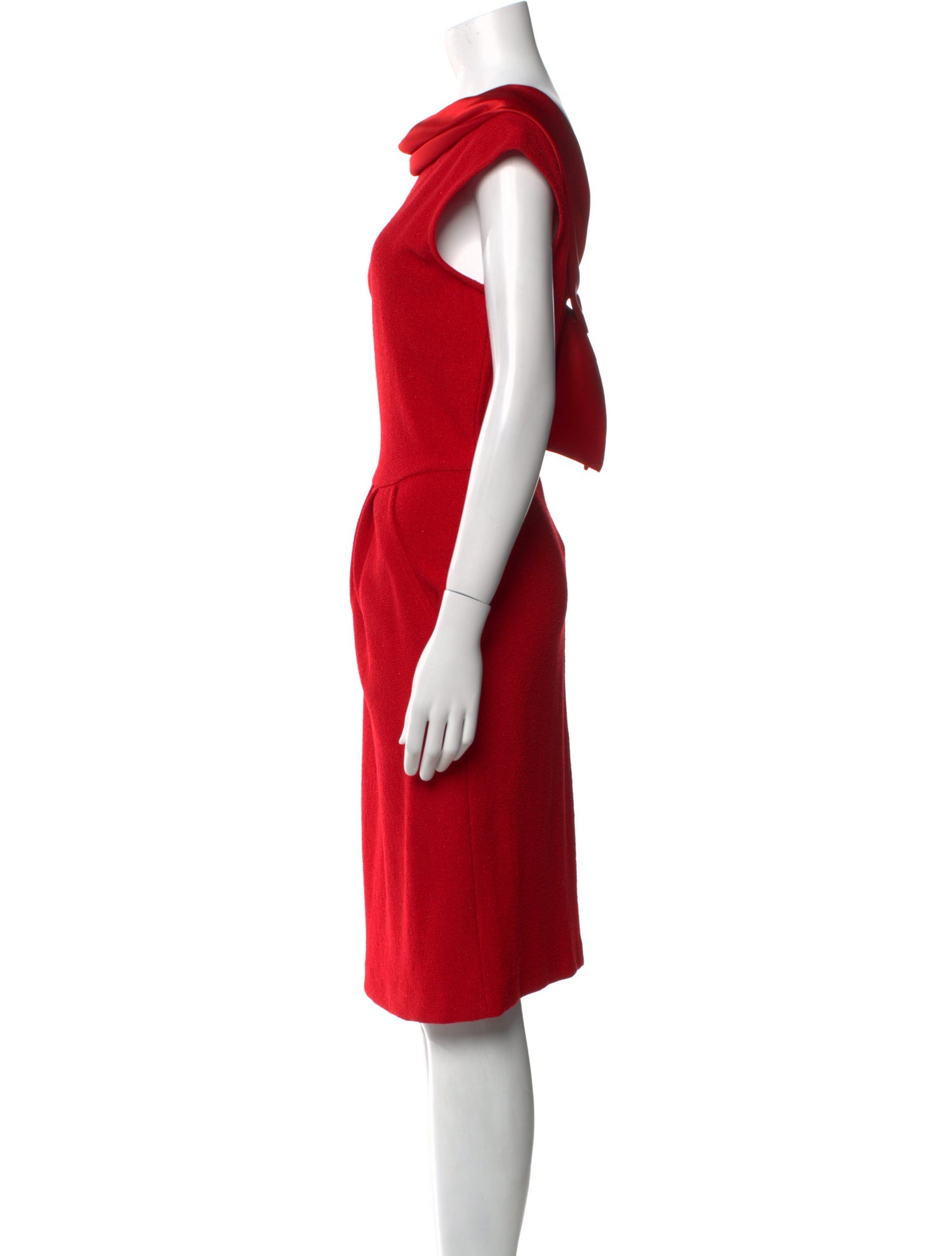 St. John Cowl Neck Midi Length Dress w/ Tags