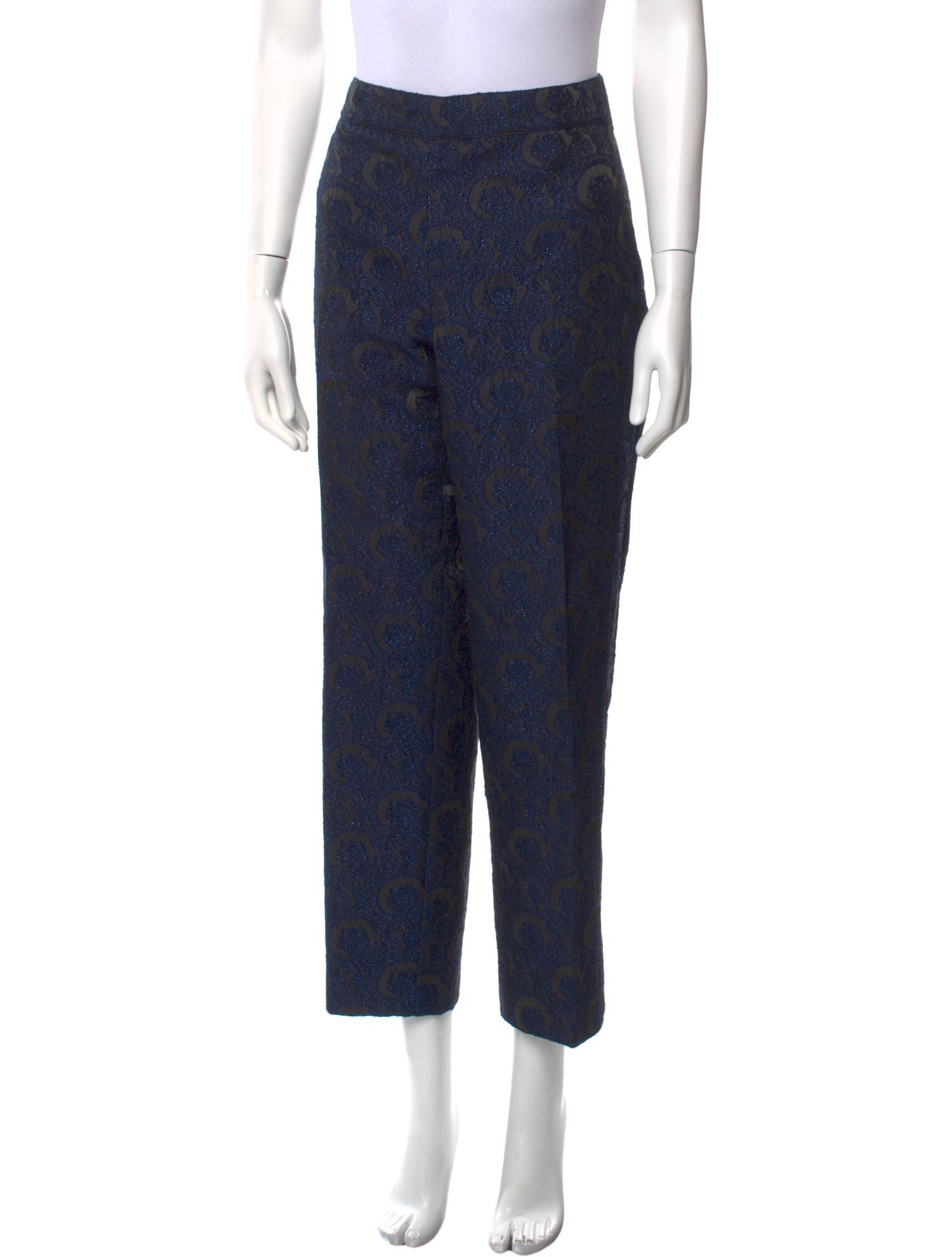 St. John Printed Straight Leg Pants