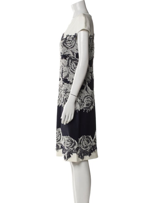 St. John Printed Knee-Length Dress