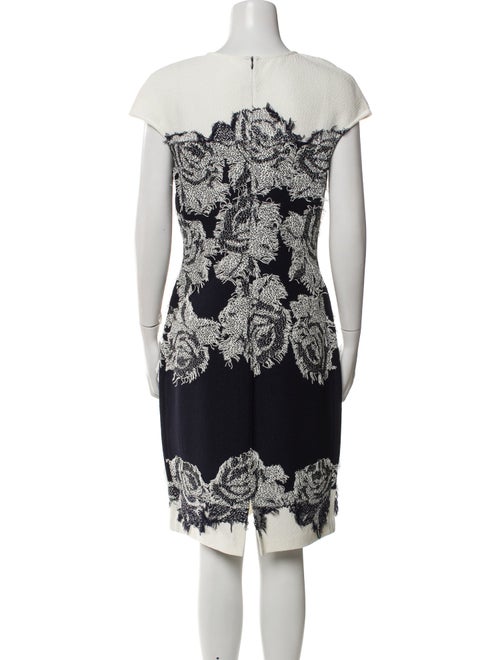 St. John Printed Knee-Length Dress