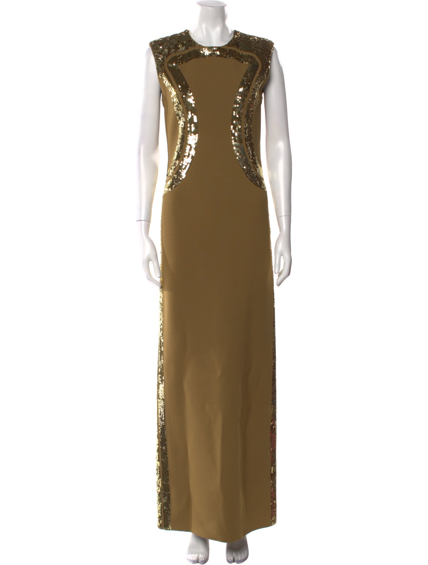 St. John Crew Neck Long Dress