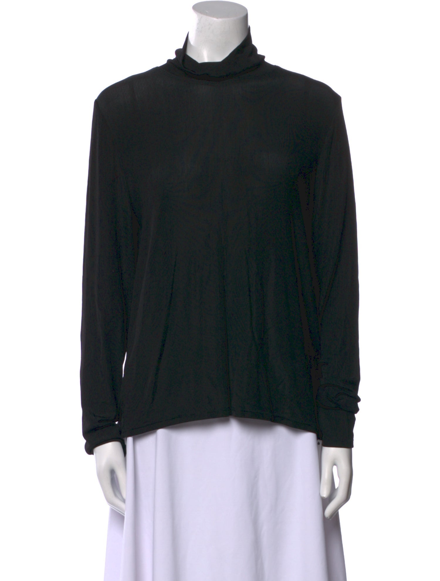 St. John Mock Neck Long Sleeve Sweatshirt