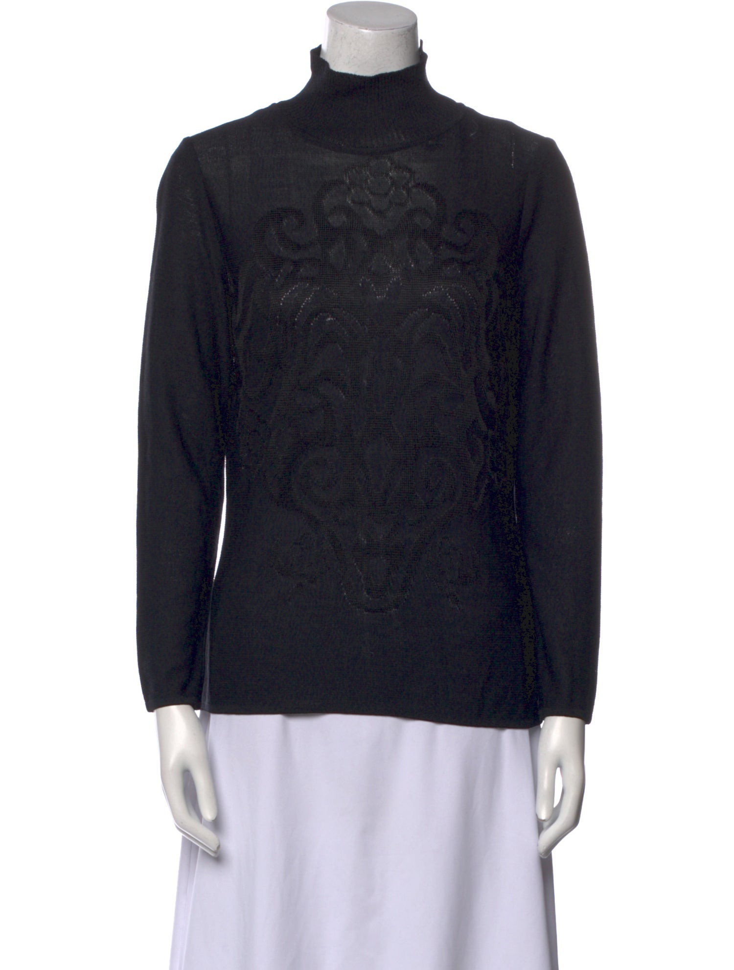 St. John Turtleneck Long Sleeve Sweatshirt