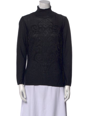 St. John Turtleneck Long Sleeve Sweatshirt