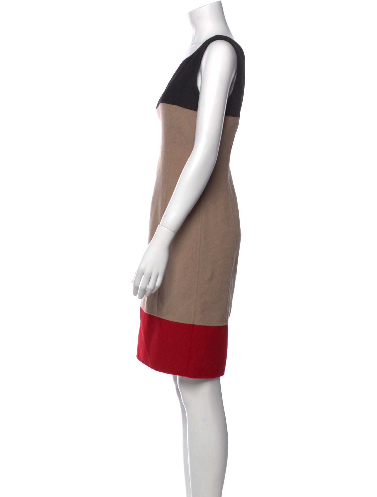 St. John Bateau Neckline Mini Dress