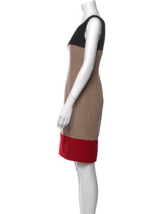 St. John Bateau Neckline Mini Dress