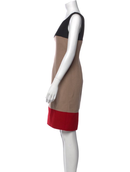 St. John Bateau Neckline Mini Dress