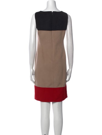 St. John Bateau Neckline Mini Dress