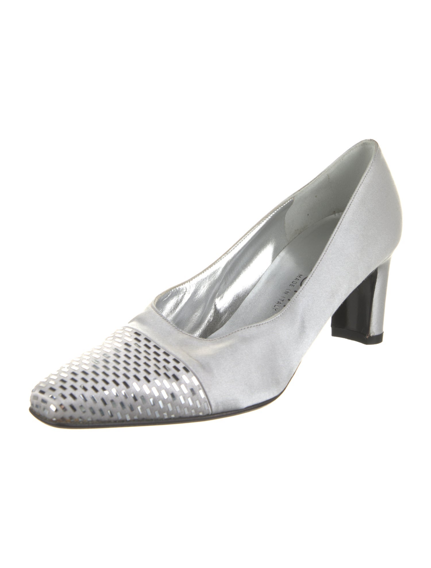 St. John Satin Sequin Embellishments Pumps