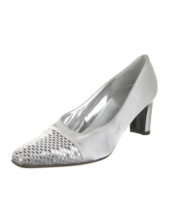 St. John Satin Sequin Embellishments Pumps