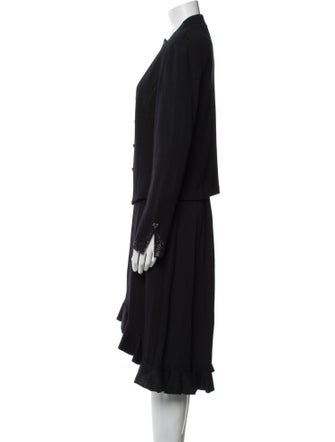 St. John Crystal Embellishments Skirt Set