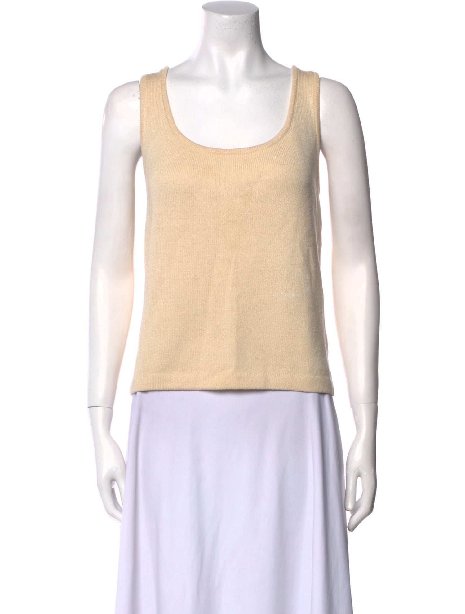 St. John Wool Scoop Neck Top