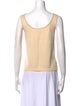 St. John Wool Scoop Neck Top