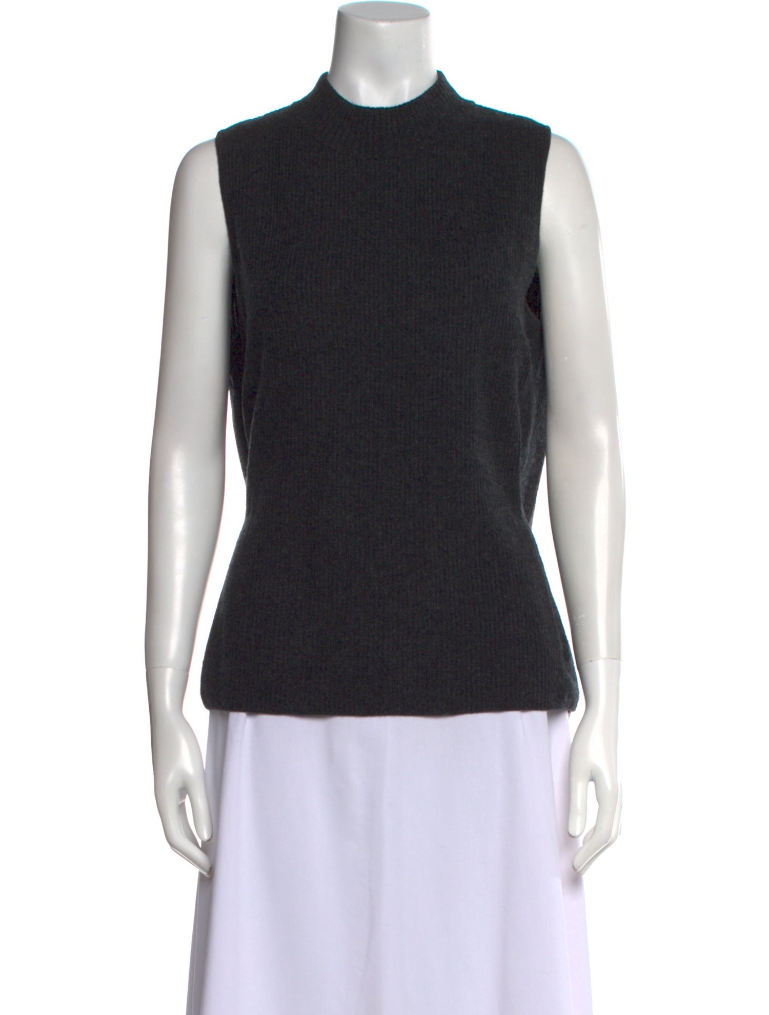 St. John Cashmere Mock Neck Sweater