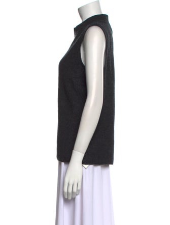 St. John Cashmere Mock Neck Sweater