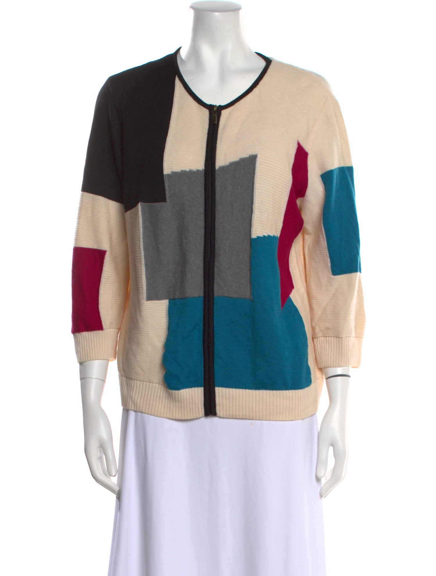 St. John Wool Striped Sweater