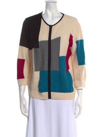 St. John Wool Striped Sweater