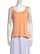 St. John Scoop Neck Sleeveless Top