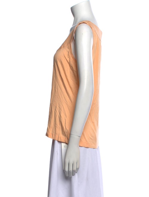 St. John Scoop Neck Sleeveless Top