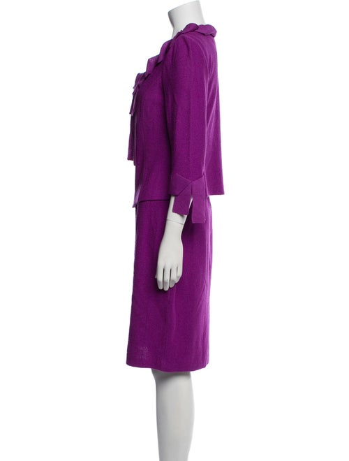 St. John Ruffle Embellishment Skirt Set