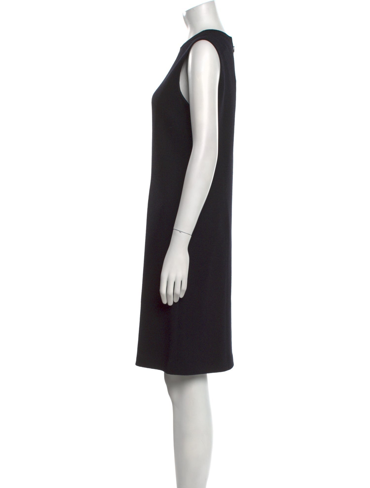 St. John Crew Neck Knee-Length Dress