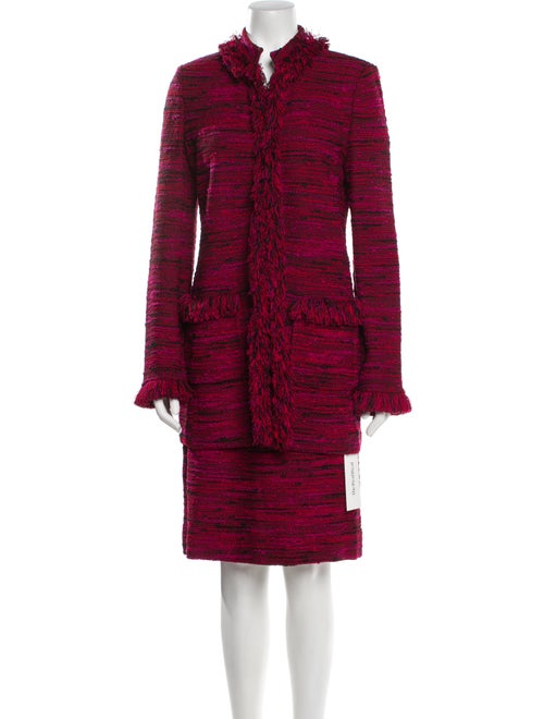 St. John Tweed Pattern Skirt Set