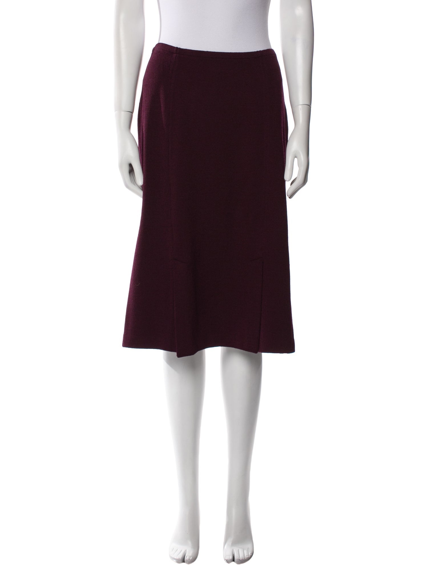 St. John Wool Knee-Length Skirt